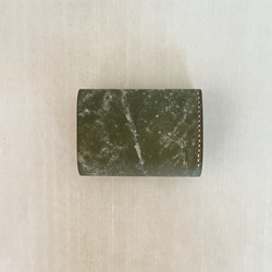 イタリアンレザーの三つ折り財布　ミニマル財布　コンパクト　プエブロ 2枚目の画像