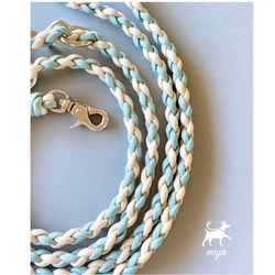 カフェリード パラコード ミントブルー x ホワイト パラコードリード