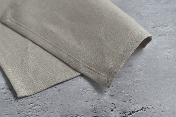 リネンのおやつマット/小さなランチョンマット/カフェマット 4枚目の画像