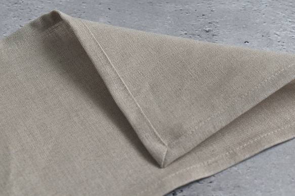 リネンのおやつマット/小さなランチョンマット/カフェマット 3枚目の画像