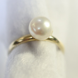 （獨一無二/特價）淡水珍珠戒指（均碼） 第1張的照片