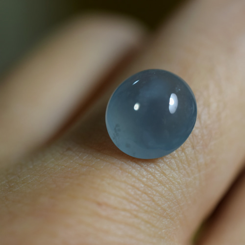 RS4-48 上質 宝石質 楕円 氷藍 天然グアテマラ産 A貨 本翡翠 ルース 裸  