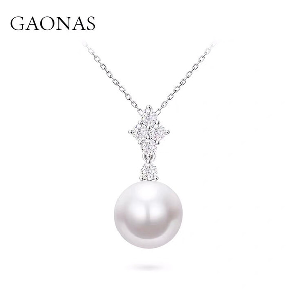 ガオナス オーストラリアン 人工パール ネックレス キラキラ  