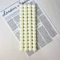 丸形テーパーキャンドル・くすみホワイト（４本セット）ソイキャンドル 2枚目の画像