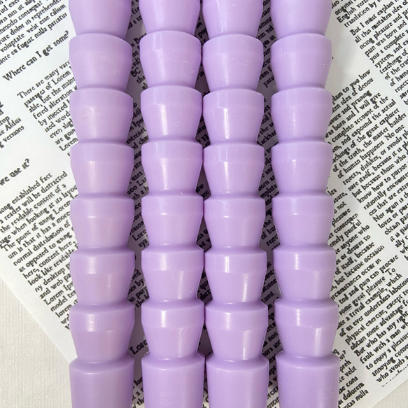 椀形テーパーキャンドル・くすみパープル（４本セット）ソイキャンドル 3枚目の画像