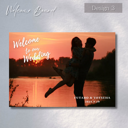 【期間限定最安値】 ウェルカムボード / 結婚式 / design4(パネルまたはポスター） 8枚目の画像