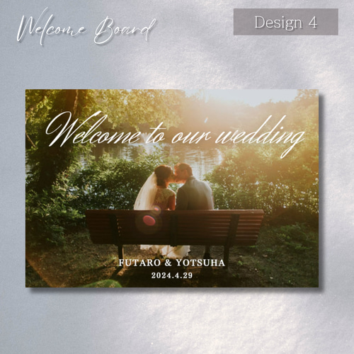 期間限定最安値】 ウェルカムボード / 結婚式 / design6(パネル
