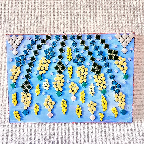激安先着 春花 モザイクタイルアート 壁掛け 通販 ラグーン その他アート 絵画