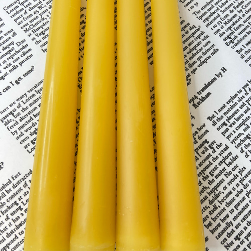 スタンダードテーパーキャンドル（短）・国産蜜蝋キャンドル（4本