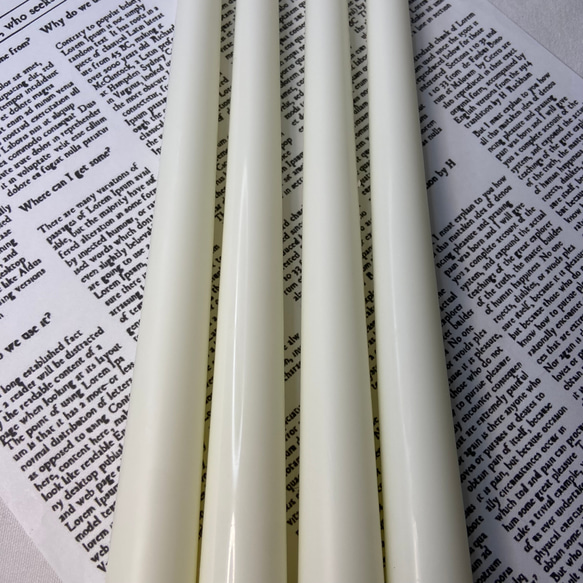 スタンダードテーパーキャンドル・くすみホワイト（４本セット）ソイキャンドル 3枚目の画像