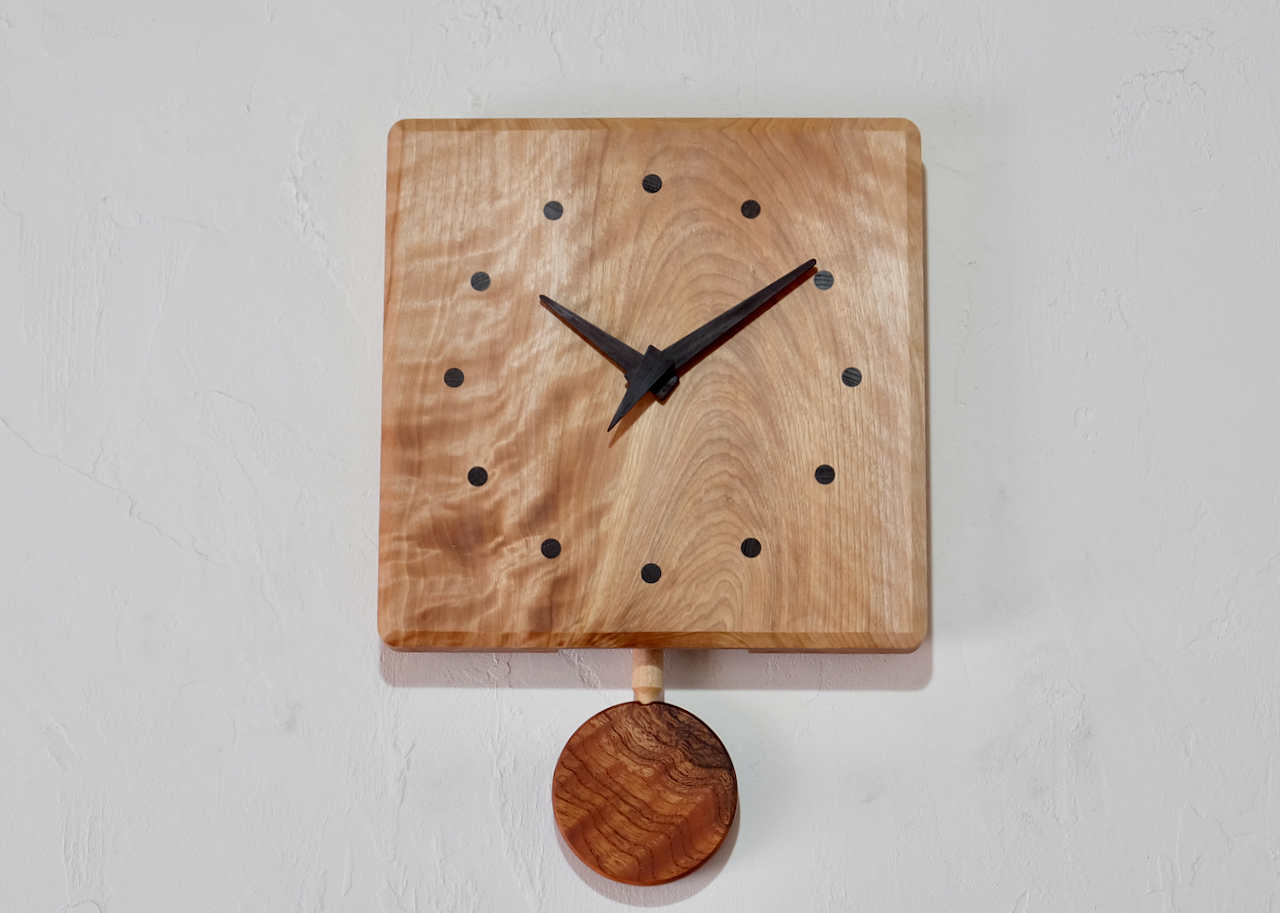 振り子時計（イエローバーチ001)