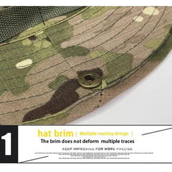 帽子 男性の戦術的な軍隊カモフラージュバケットハット サンキャップ ミリタリー マルチカム パマ サマーキャップ ハンテ 4枚目の画像