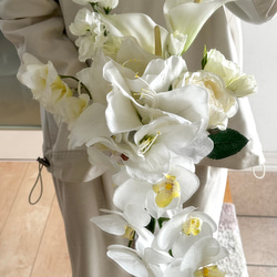 ウエディングブーケ アーティシャルフラワー Qunflower アーティシャルフラワーウェディングブーケ（クラッチ