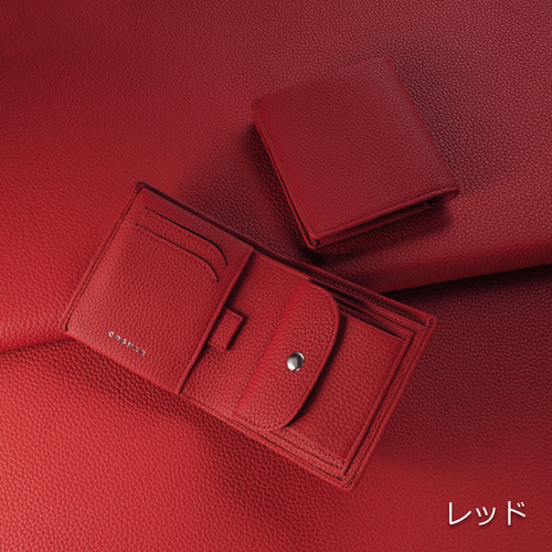 二つ折り財布 シュリンクカーフレザー COPM07 二つ折り財布 COGURE