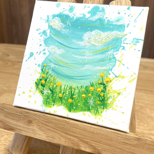 はじけてSpring アクリル画 アクリルアート キャンバスアート はじけてSpring アクリル画 アクリルアート キャンバスアート