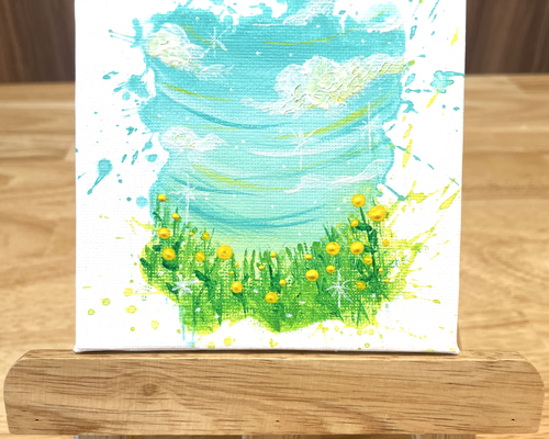 はじけてSpring アクリル画 アクリルアート キャンバスアート はじけてSpring アクリル画 アクリルアート キャンバスアート