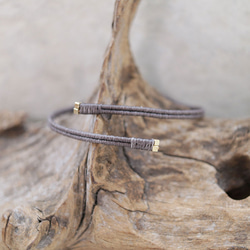 3月の誕生石アクアマリンワイヤー天然石マクラメブレスレットmacb024エスニックアジアンエキゾチックなアクセサリー 4枚目の画像