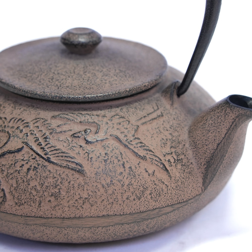 南部鉄器 鉄瓶 鶴 ひさご色 0.5L ポット・急須 南部鉄器工房 及