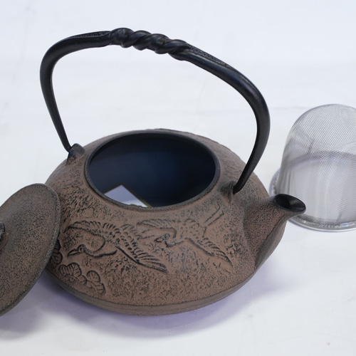 南部鉄器 鉄瓶 鶴 ひさご色 0.5L ポット・急須 南部鉄器工房 及富 通販