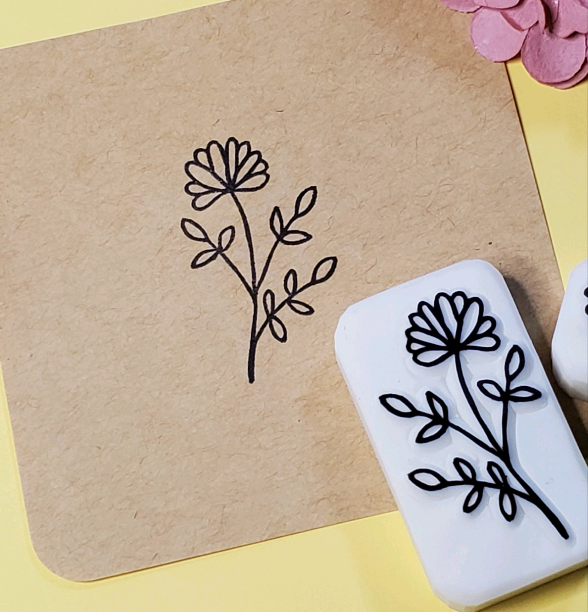 消しゴムはんこ お花のリース 在庫確認お願いします 消しゴム はんこ 花