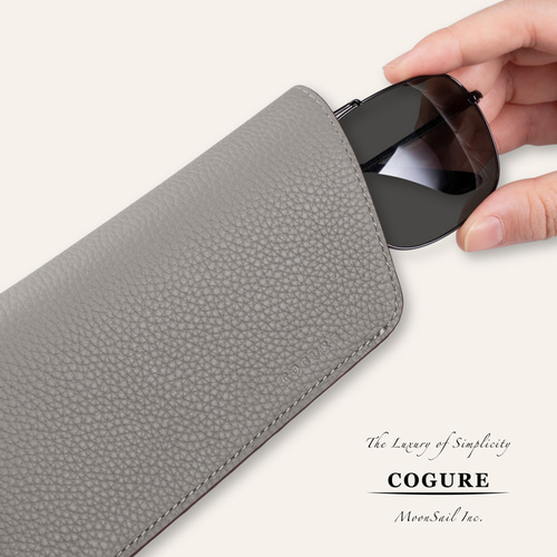 メガネケース オープンタイプ ベルト付き <COP-GC> ワインレッド