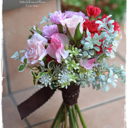 【Creema限定！早割価格】母の日ギフト・カーネーション・スイートピー・バラの花束 14枚目の画像