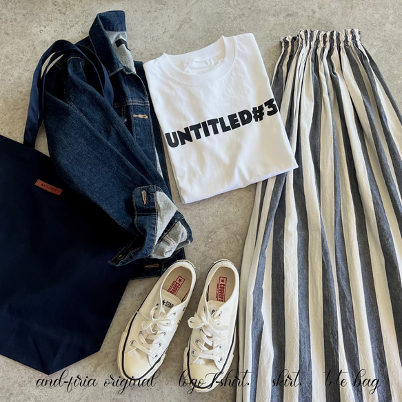 人気No.1♪シンプルで使いやすい♪大人のロゴTシャツ「untitled♯3」 10枚目の画像