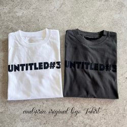 人気No.1♪シンプルで使いやすい♪大人のロゴTシャツ「untitled♯3」 14枚目の画像