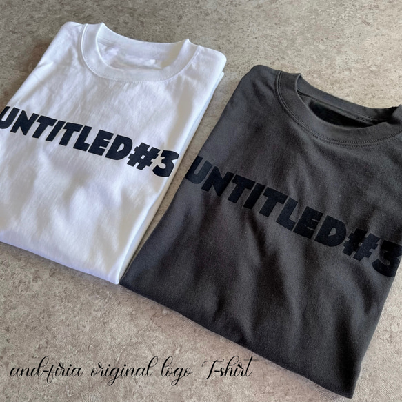人気No.1♪シンプルで使いやすい♪大人のロゴTシャツ「untitled♯3」 17枚目の画像