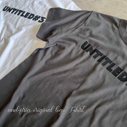 人気No.1♪シンプルで使いやすい♪大人のロゴTシャツ「untitled♯3」 16枚目の画像