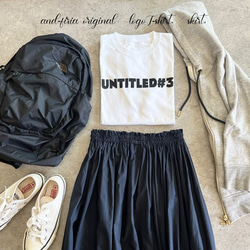 人気No.1♪シンプルで使いやすい♪大人のロゴTシャツ「untitled♯3」 8枚目の画像