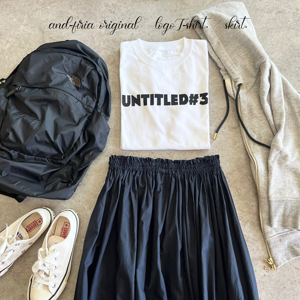 人気No.1♪シンプルで使いやすい♪大人のロゴTシャツ「untitled♯3」 8枚目の画像