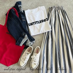 人気No.1♪シンプルで使いやすい♪大人のロゴTシャツ「untitled♯3」 6枚目の画像