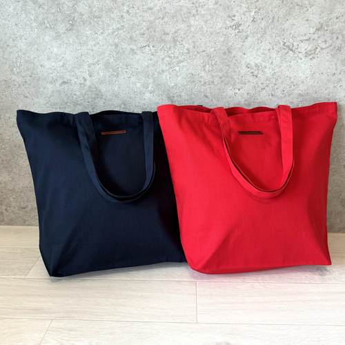 30%off SALE♪originalキャンバスbigトートバッグ レッド