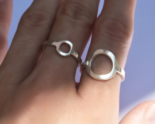 指輪・リング EOU STUDIO TANGLE R 01 Plus Ring】シルバーダイヤモンドリング（0.01ct）｜リング