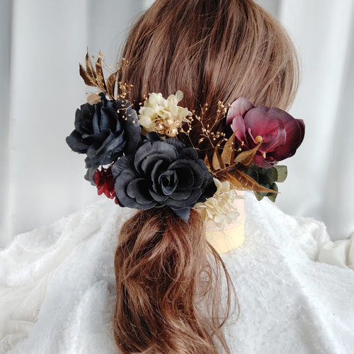 白い小さな小花のホワイトウェディング プリザーブドフラワー ドライ  