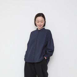 Eonni shirts / deep navy 1枚目の画像