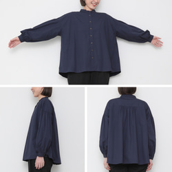 Eonni shirts / deep navy 12枚目の画像