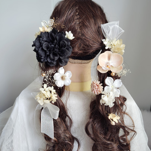 ヘッドパーツ ヘッドドレス ヘアアクセサリー 髪飾り 結婚式 