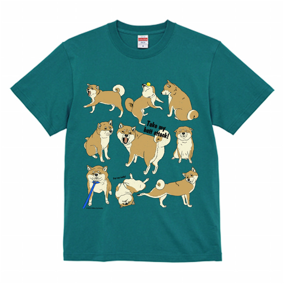 Tシャツ　柴犬のここが好き　濃色系 2枚目の画像