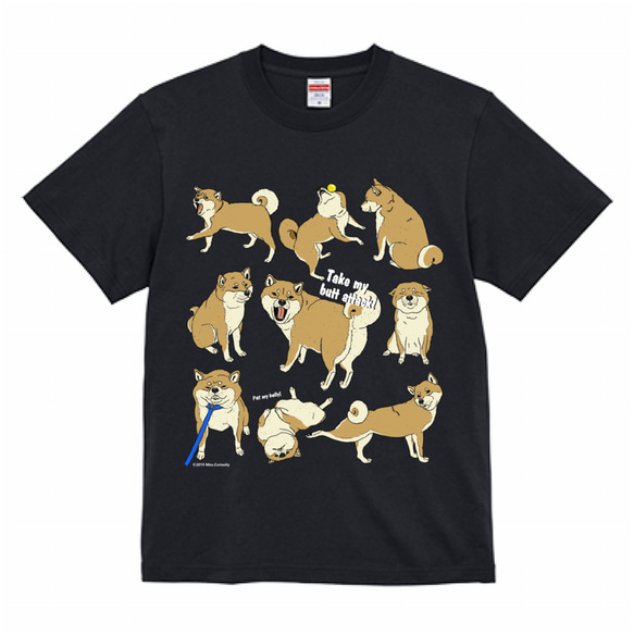 Tシャツ　柴犬のここが好き　濃色系 1枚目の画像