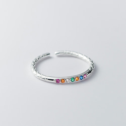 シルバー925 　極細　細め　華奢　リング　　指輪　silver925 フリーサイズ　大きさ調整可能 3枚目の画像