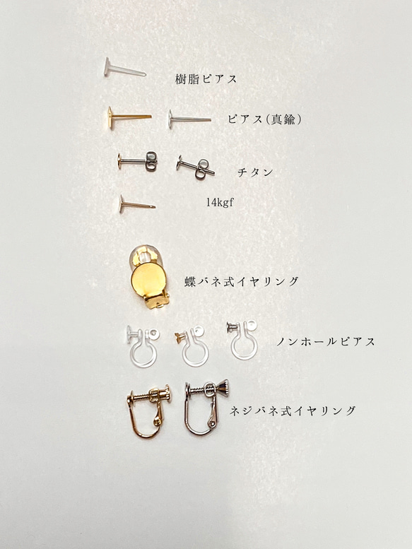 No.106【ピンク×グリーン】　ピンクシェルチップを使ったパステルカラーのビーズフリンジ刺繍ピアスorイヤリング 5枚目の画像