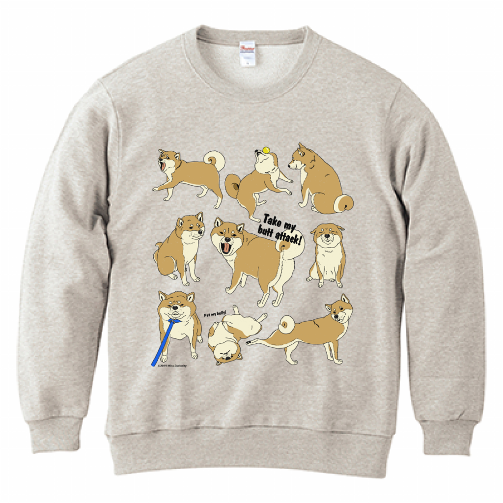 スウェット　柴犬のここが好き