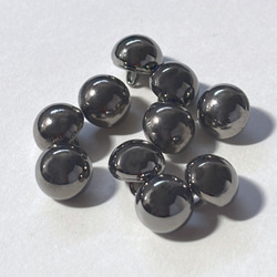 ボタン レトロ メタル 金属 円形 丸型 シルバー 小さめ 10mm 10個セット ei-069 1枚目の画像