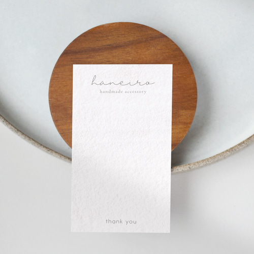 ショップカード アクセサリー台紙 サンキューカード 名刺 No.213