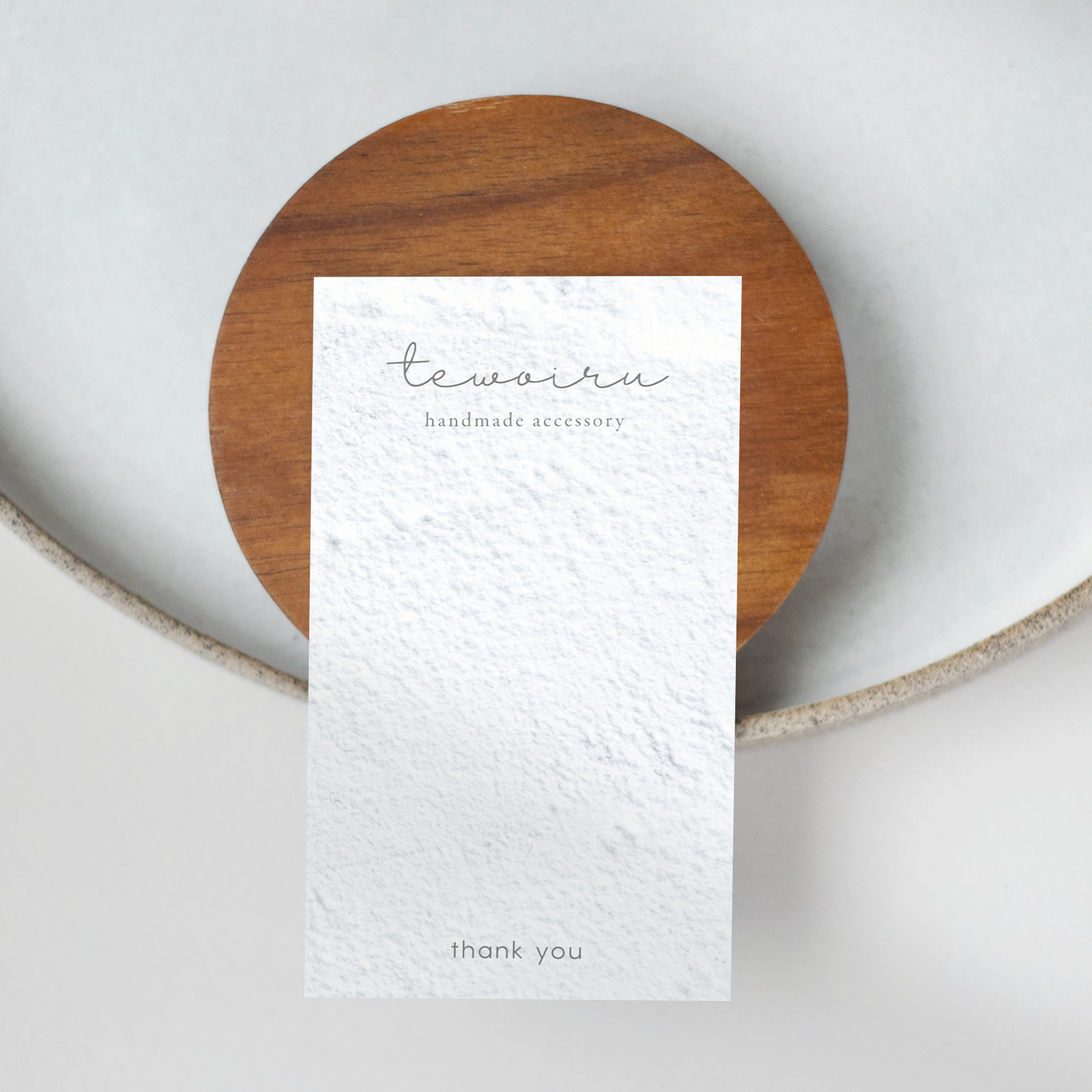 おひとり限定【OO-75】ショップカード／名刺／アクセサリー台紙