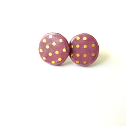 金彩dot round pierce／earring（青） 1枚目の画像