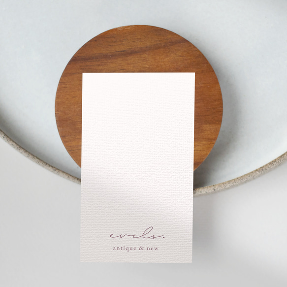 名刺半分＃229／アクセサリー台紙／ピアス台紙／ショップカード 名入れ