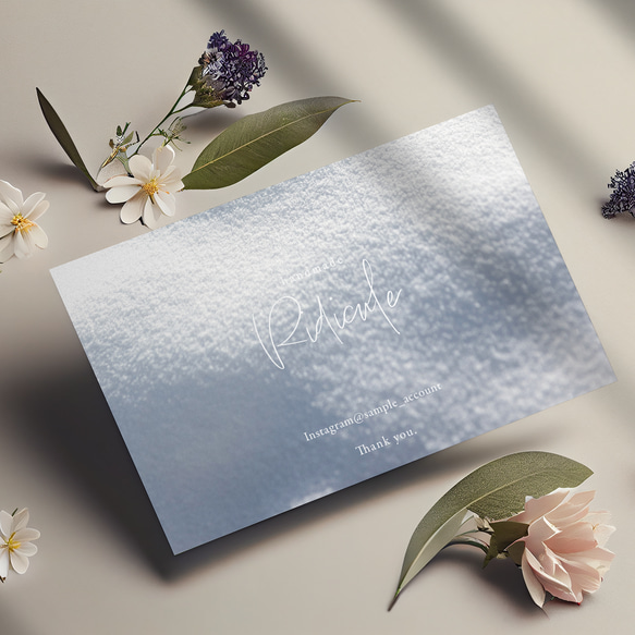 ショップカード／名刺／ネイルチップ台紙S-235 オーダー／アクセサリー台紙